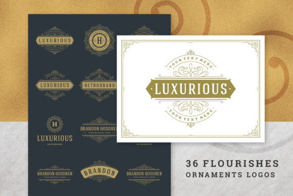 36 Luxury Ornament Logos Graphics Review