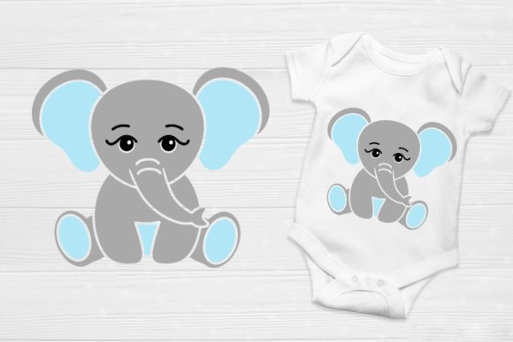 Cute Little Baby Boy Elephant Graphics and Crafts Review