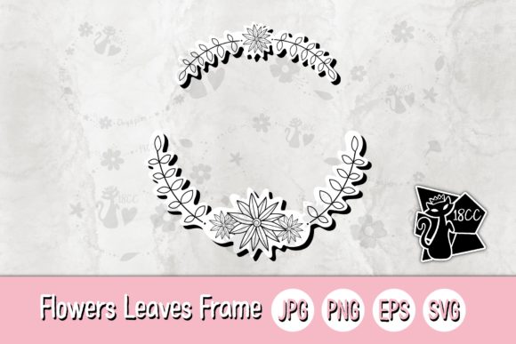Flower Leaves Circle Frame 3 Graphics and Crafts Review