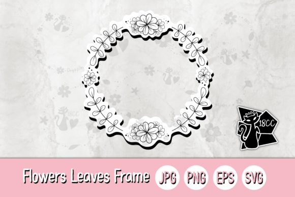 Flowers Leaves Circle Graphics and Crafts Review