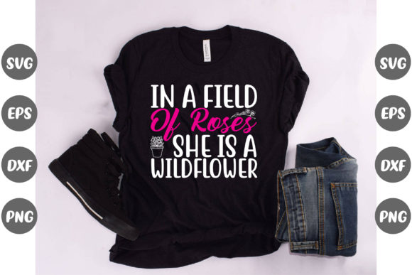 Garden, in a Field of Roses She... Graphics and T-Shirt Designs Review
