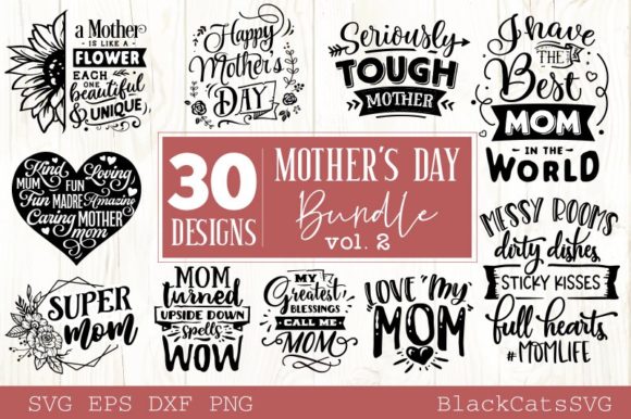 Mother s Day Bundle 30 Designs Vol 2