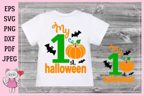My First Halloween Cutting File Graphics and T-Shirt Designs
