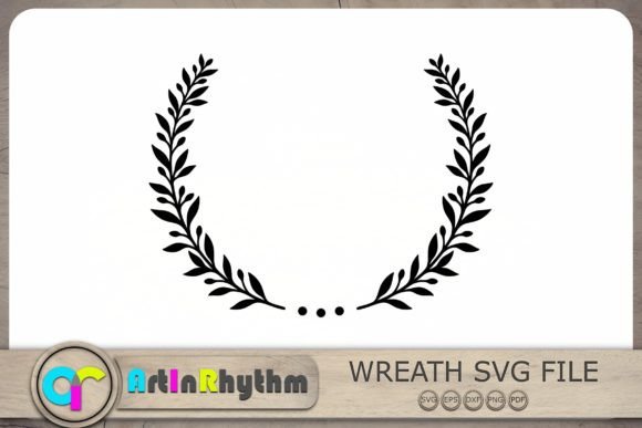Rose Wreath SVG - Sakura Flowers Wreath Graphics and Crafts