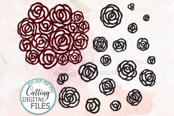 Roses Big Bundle Flowers Bouquet Graphics and Crafts